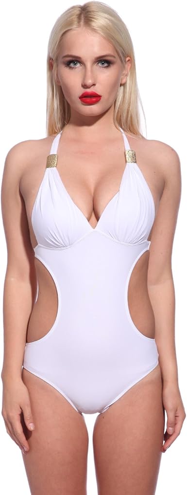 cut out padded swimsuit