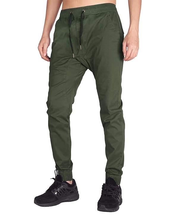 Italy Morn Herren Chinohose Jogginghose Casual Stoff Jogger Hose Slim Fit