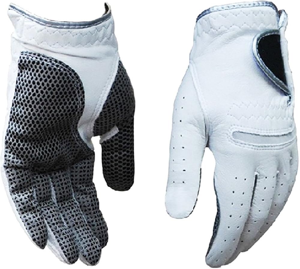 Golf 2017 Men's Gloves Genuine Leather White at Amazon Men’s Clothing store