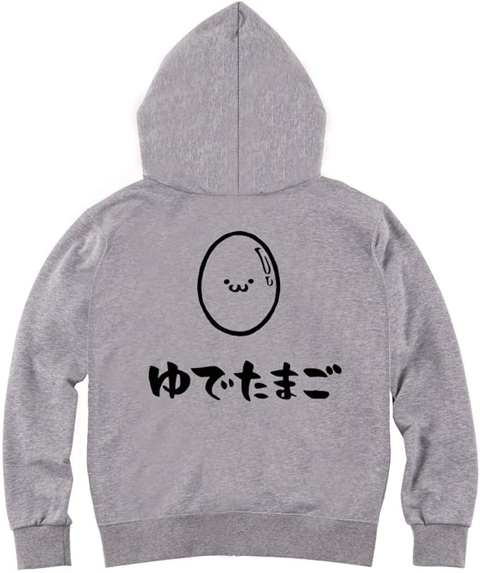 Amazon Co Jp ゆでたまご ゆで卵 卵料理 食べ物 筆絵 イラスト おもしろ ジップ パーカー Clothing Accessories