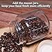 Mason Jar, 11.14 FL OZ (330 ML), 77L Multi-Purpose Mason Jar Canning with Wooden Lid and Regular Mouth - Clear Glass Airtight Food Storage Container for Dry Foods, Drinks, Coffee, Candy and More