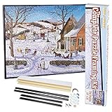 Bits and Pieces - Complete Puzzle Framing Kit - Custom Black Metal Frame Fits 18 x 24 Inch Puzzles