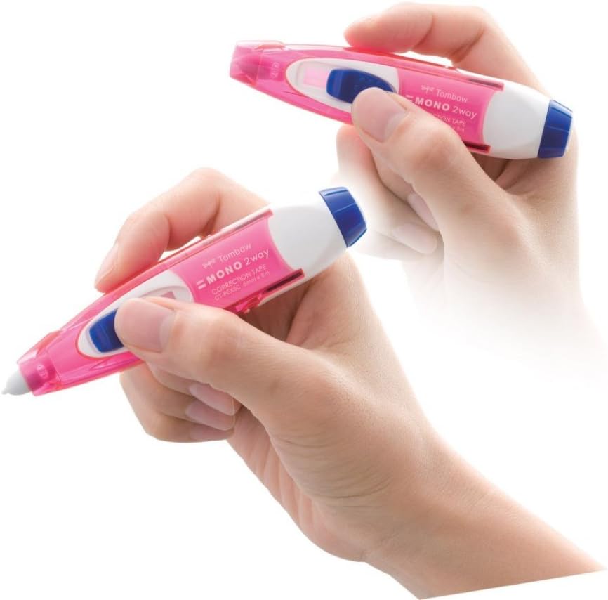 Tombow Mono 2-Way Correction Tape Blue 1-Pack+ Refill 2 Pack: Office Products