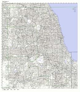 Amazon.com: Cook County, Illinois IL ZIP Code Map Not Laminated: Home