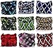 KINGREE 9PCS Outdoor Magic Scarf UV Resistence Elastic Seamless Bandana (Checked Style)