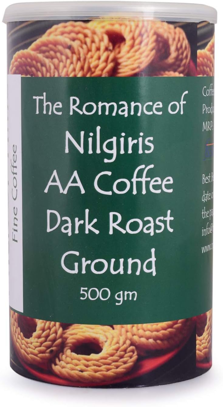 Nick of Time AA Grade Nilgiri Coffee Dark Roast Ground (400gm)