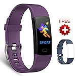 活動量計 スマートブレスレット 睡眠検測 Tigerhu スマートウォッチ 心拍計 血圧計 カラースクリーン 歩数計 防水 着信電話通知 日本語説明書（交換用ベルト付属）