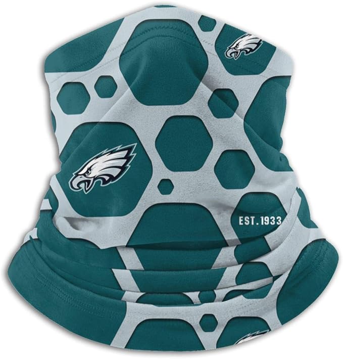 Coolyn Custom Detroit Lions Face Mask Fleece Neck Gaiter Warmer Scarf