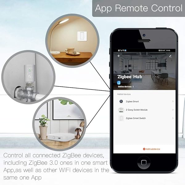 MOES Tuya ZigBee Smart Gateway Hub Home Bridge Inalambrico Smart Life gerte para automatizacin del hogar compatible los productos inteligentes Tuya ZigBee 3 0