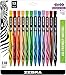 Zebra Cadoozles Starters Colored Mechanical Pencil, 2.0mm Point Size, Assorted Colors, 12-Count