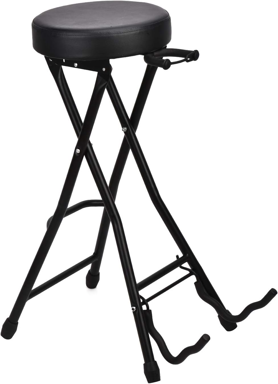 Feibrand Taburete Guitarra Silla Guitarrista Guitar Stool Plegabl Negro