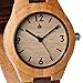 Treehut HUT005 Analog Quartz Wooden Bamboo Leather Strap Watch