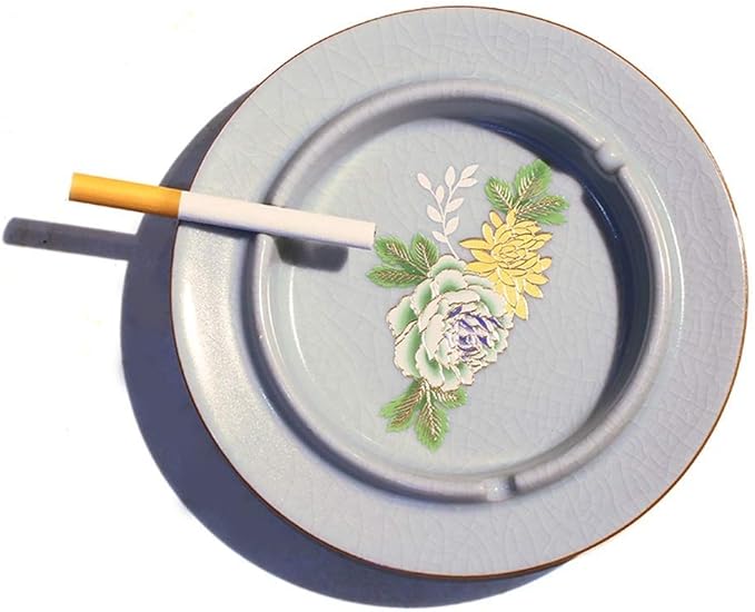 Ashtray, ash Holder Ceramic Windproof Large Capacity