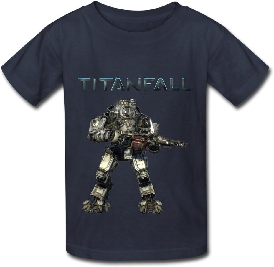 Enocho Youth Titanfall Titan Robot Kids Boys And Girls T-Shirt - XL Navy