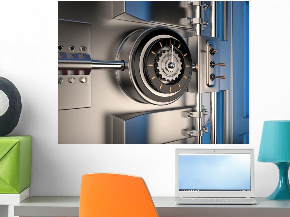 Amazon.com: Wallmonkeys FOT-76314119-24 WM161680 Vault Door Peel and