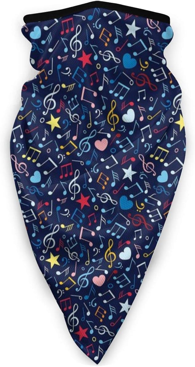 Musik Herzen Notizen Sterne Melodicneck Gamaschen Dehnbare Kopfbedeckung Gesichtsschutz Gesicht Schal Leichte Feuchtigkeit Docht Uv Schutz Schal Sturmhaube Stirnband Fur Manner Frauen Gesichtsschutz Madchen Bekleidung