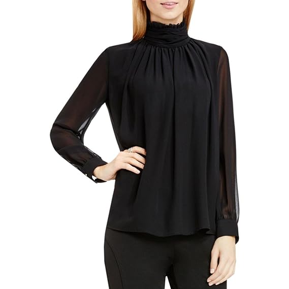 vince camuto black blouse