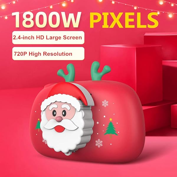 ChildrenS Camera Kids Camera Child Camera 1800W Pixels Front And Rear Dual Camera High Definition Digital Christmas Limited Edition Children Mini Cute Cartoon Camera Christmas Children With 32G Tf Ca
