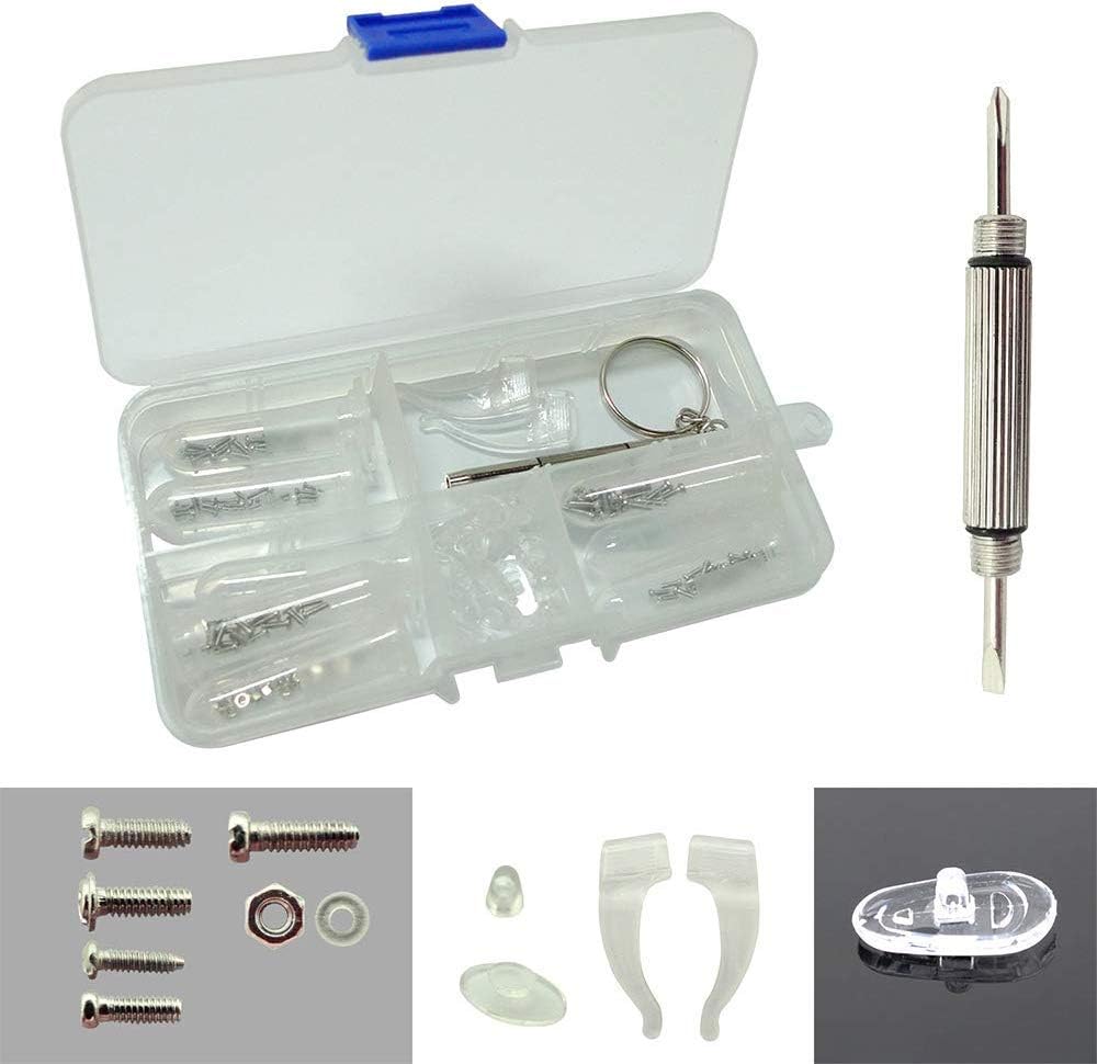 Eyeglass Sun Glasses Screw Nut Nose Pad Optical Repair Tool Assortment