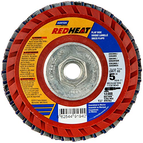 Flap Disc, 5 In x 60 Grit, 5/811 Abrasive Flap Discs