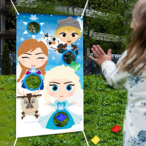 PANTIDE Frozen Toss Games with 4 Bean Bags, Xmas Party Games Toss Games Banner for Kids&Adults, Frozen Indoor Outdoor Throwing Game Party Supplies for Birthday Party Decoration Thanksgiving Day - Thumbnail 7