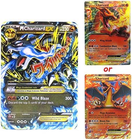 Charizard X Collection Cards Set - Mega EX 69/106 - EX 12/106 or XY17 Packed in Box and Sleeves