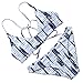 RUUHEE Women Lovely Pattern Polka Dot Halter Bikinis Set Beach Wear Bathing Suit (M(US Size 4-6), B642)