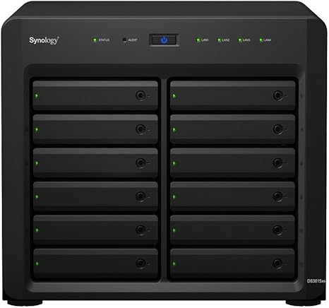 Synology DS3615xs - Servidor NAS (12 bahías, 3.4 GHz, 4 x GBE): Amazon.es: Informática