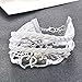 Loweryeah 1Pc White Friendship Bracelet Braiding Love Wings Heart Bangle Handmade Gift (White)