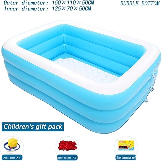 inflatable pool in shower