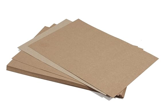 Netuno 100x Blatt Kraftpapier 170g DIN A4 210x297mm sandbraun Bastelkarton ECO Vintage Ideal für Scrapbooking, Gestaltungsarb