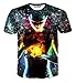 FaPlus Fashion Subject Unreal 3D Print Short-Sleeve Men's T-Shirts XL,Purple
