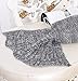 Kpblis Knitted Mermaid Tail 71-Inch–by–35-Inch Blanket Gray