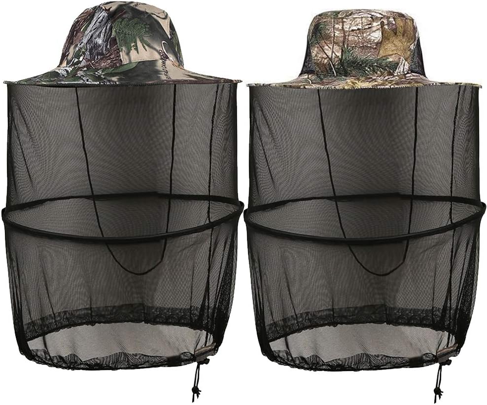 cappello da insetto con reti per la testa