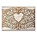 Wishmade Gold Heart Laser Cut Wedding Invitations Cards Kits 50 Pieces Elegant Floral Paper Invites for Marriage Cardstock Engagement Birthday Bridal Shower(Set of 50pcs)