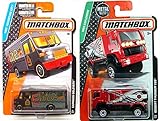 VANS Delivery & Matchbox Express Delivery Big Van Desert Thunder V16 Truck Set Adventure City + Combat Medic Art Cars in PROTECTIVE CASES by Matchbox