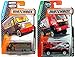 VANS Delivery & Matchbox Express Delivery Big Van Desert Thunder V16 Truck Set Adventure City + Combat Medic Art Cars in PROTECTIVE CASES by Matchbox