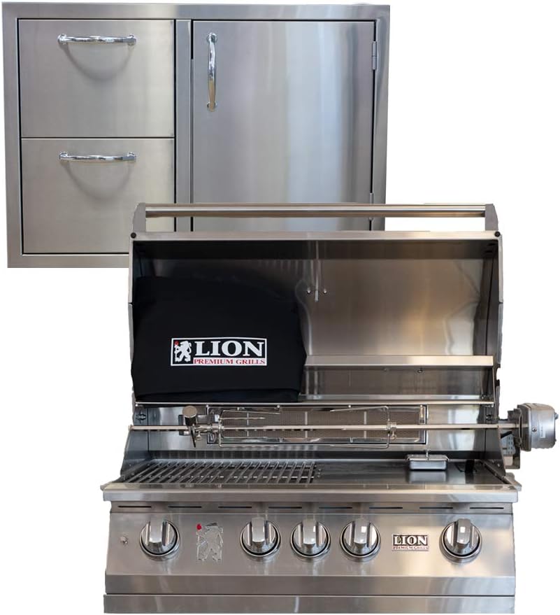 Review Lion Premium Grills 32″ Natural Gas Grill L75000 with Made