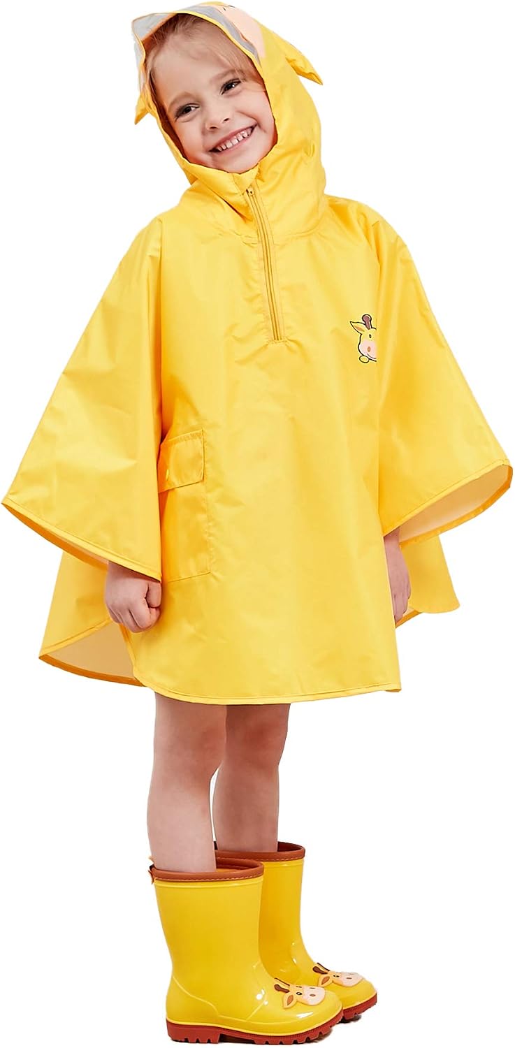 LIVACASA Capucha Lluvia para Niños Bebes Ligero Respirable