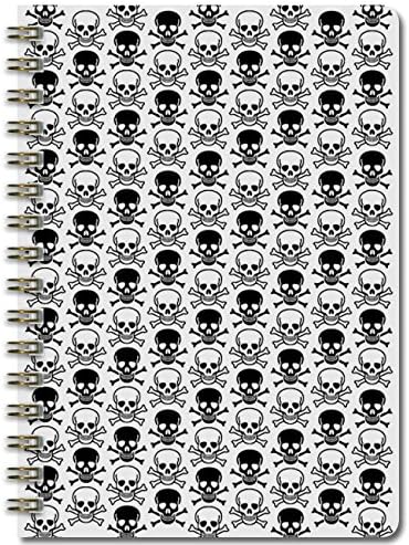 Ivy Mill Designs A5 Wiro Bound Notebook - Skulls