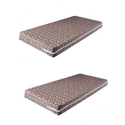 Trendz Decor Cotton Mattress Cover(36x72x6cm, Brown) - Set of 2