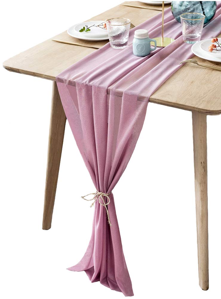 Best purple table runner boho