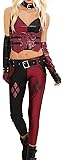 MJPARTY Jester Arkham Fancy Dress Deluxe Arkham Costume Complete Movie Character Costume (M/L)