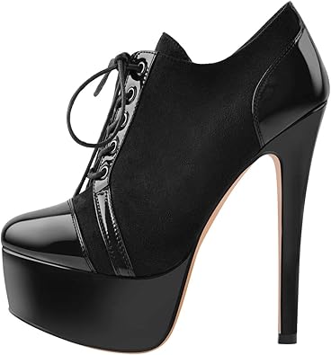 patent stiletto ankle boots