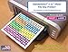 Pack of 1600 3/8 Inch Round Neon Color Coding Dot Map Label Stickers, 10 Colors, 0.375 in, 10mm, Fits All Laser/Inkjet Printers