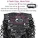 Rolisy Curly Clip in Human Hair Extensions Real Soft Thick 8A Grade Human Hair for Women Curly Hair Clip ins,Natural Black Color,10 Pcs,120 Gram (16 INCH, Water Wave)