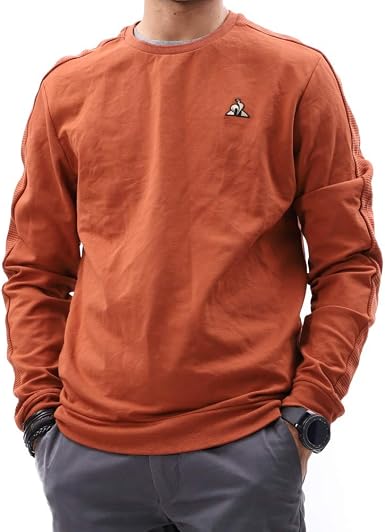Le Coq Sportif Sweat Marron Homme Tech Crew: Amazon.fr: Vêtements et  accessoires