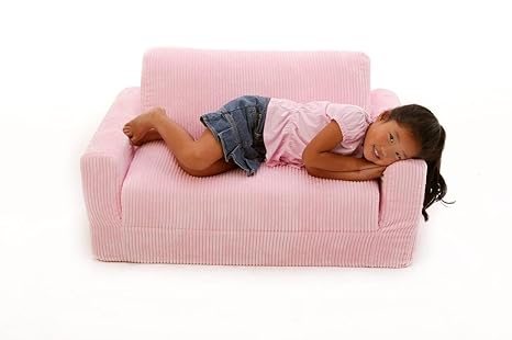 Amazon.com: Fun felpilla de muebles sofá Sleeper, Rosa ...