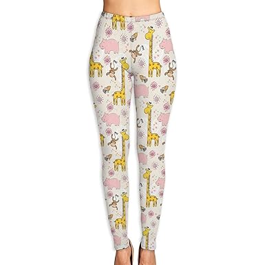 Amazon.com: Funny Cartoon Animals Jirafa Mono Mujer Adulto ...