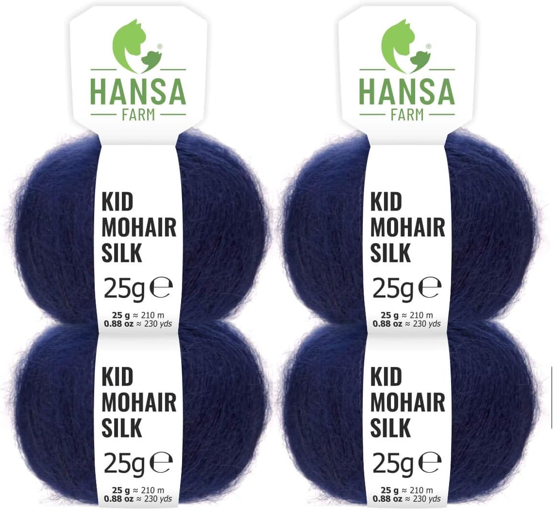 Mohair Mit Seide Wolle